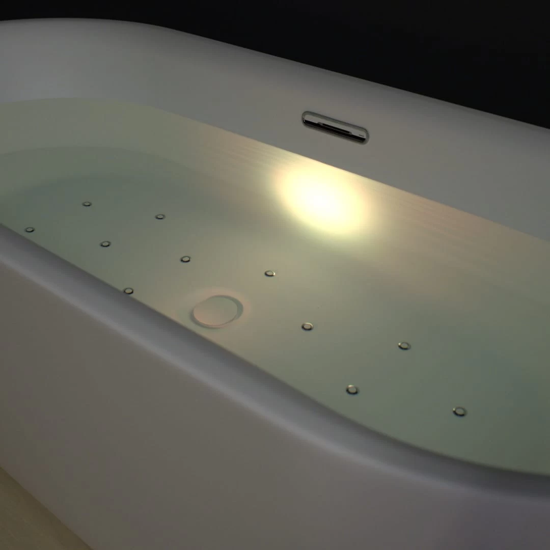 Riho Desire Corner Back-2-Wall Vorwand-Badewanne 170 X 77 Cm, Rechts, Mit Sparkle Mood, Riho Fall Und LED Beleuchtung 3 Riho Desire Corner Back-2-Wall Vorwand-Badewanne 170 X 77 Cm, Rechts, Mit Sparkle Mood, Riho Fall Und LED Beleuchtung – Bild 3