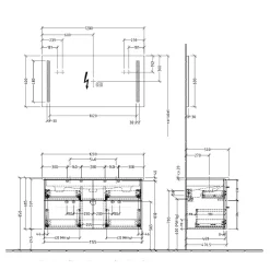 Sanipa 3way Möbelset-1 Inkl. Lichtspiegel "LUCY", 120 Cm, Doppelwaschtisch -Badmöbel Verkauf sanipa 3way badmoebel sets moebelset 1 6367270