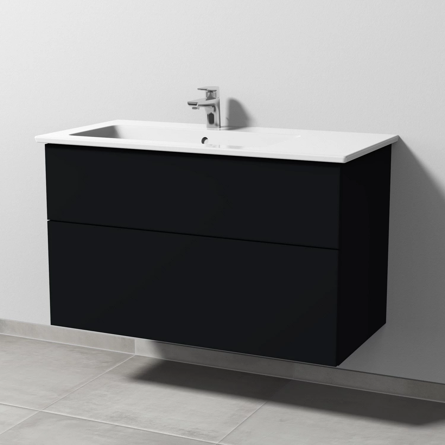 Sanipa 3way Möbelset Inkl. Spiegelschrank "MALTE", 100 Cm, Mit Push To Open, Becken Links 1 Sanipa 3way Möbelset Inkl. Spiegelschrank "MALTE", 100 Cm, Mit Push To Open, Becken Links