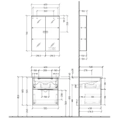 Sanipa 3way Möbelset Inkl. Spiegelschrank "ARND", 60 Cm, Mit Aufsatzgriffen 9 Sanipa 3way Möbelset Inkl. Spiegelschrank "ARND", 60 Cm, Mit Aufsatzgriffen -Badmöbel Verkauf sanipa 3way badmoebel sets moebelset inkl 6358303