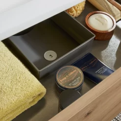 Sanipa 4balance Keramik-Waschtisch + Waschtischunterbau 80 Cm Mit 2 Auszügen, LED, Ohne Hahnlochbohrung -Badmöbel Verkauf sanipa 4balance waschtische mit unterschrank keramik 9116282