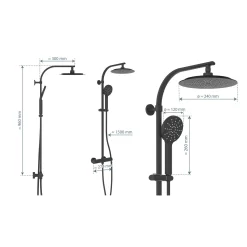 Schütte MADURA FRESH Regendusche Mit Thermostat Duscharmatur, Handbrause Mit 3 Funktionen 10 Schütte MADURA FRESH Regendusche Mit Thermostat Duscharmatur, Handbrause Mit 3 Funktionen -Badmöbel Verkauf schuette duschsysteme madura fresh regendusche mit 12499100