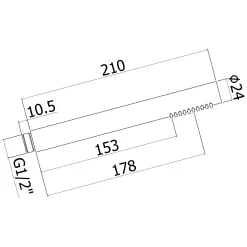 Steinkamp Stabhandbrause Rund