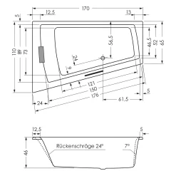 Steinkamp Life Eckbadewanne Mit Whirlsystem 170 X 110/65 Cm, Ecke Rechts, Inkl. Viega Multiplex M5 -Badmöbel Verkauf steinkamp badewannen mit whirlpool life eckbadewanne 8534431