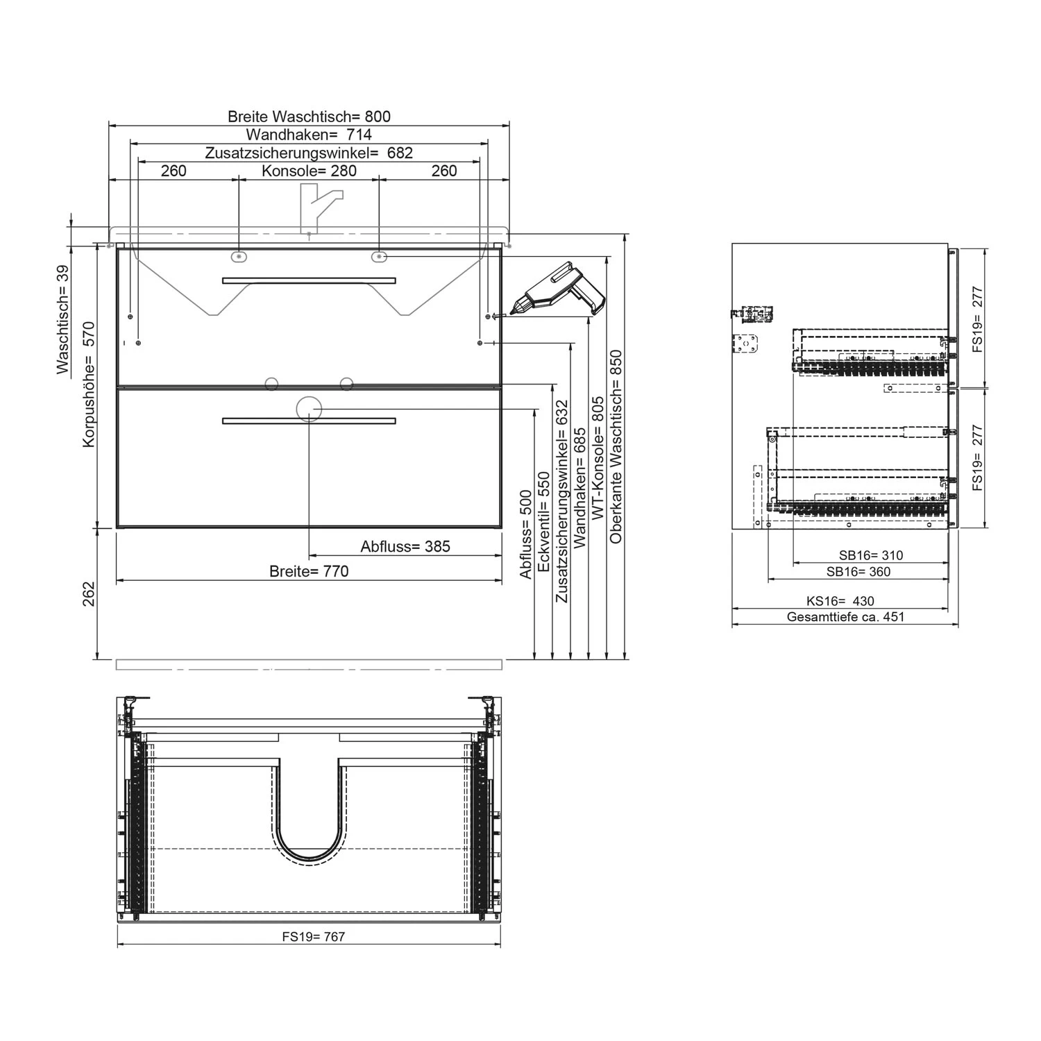 Steinkamp Living 2.0 Waschtisch 80 Cm Mit Unterschrank 77 Cm 4 Steinkamp Living 2.0 Waschtisch 80 Cm Mit Unterschrank 77 Cm – Bild 4