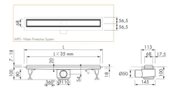 Sturotec Duschrinne 80 Cm, Komplettset Mit Designabdeckung -Badmöbel Verkauf sturotec duschrinnen 80 cm komplettset mit 10782332
