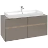 Villeroy & Boch Collaro Waschtischunterschrank 120 X 54,8 Cm Mit 4 Auszügen Und LED Licht, Für WT Mittig