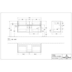 Villeroy & Boch Collaro Waschtischunterschrank 115,4 X 54,6 Cm Mit 4 Auszügen Und LED Licht -Badmöbel Verkauf villeroy boch alle kollektionen collaro badmoebel 8548498