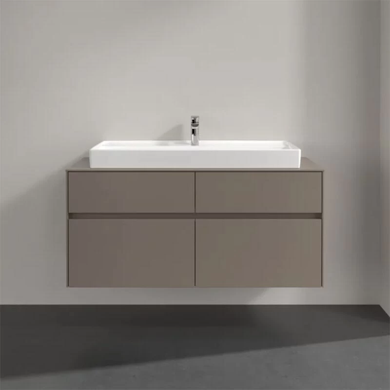 Villeroy & Boch Collaro Waschtischunterschrank 120 X 54,8 Cm Mit 4 Auszügen Und LED Licht, Für WT Mittig 2 Villeroy & Boch Collaro Waschtischunterschrank 120 X 54,8 Cm Mit 4 Auszügen Und LED Licht, Für WT Mittig – Bild 2