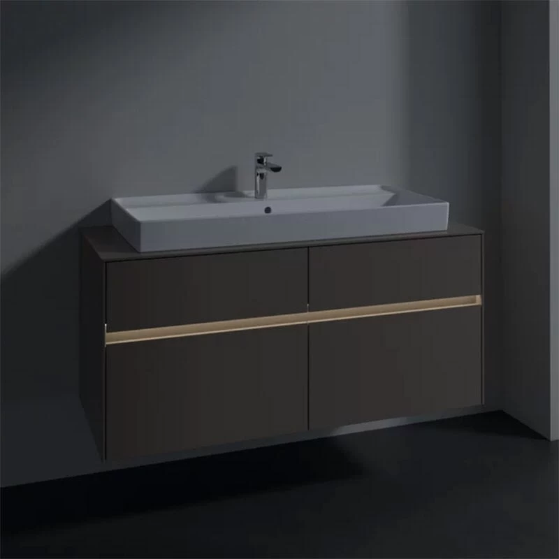 Villeroy & Boch Collaro Waschtischunterschrank 120 X 54,8 Cm Mit 4 Auszügen Und LED Licht, Für WT Mittig 5 Villeroy & Boch Collaro Waschtischunterschrank 120 X 54,8 Cm Mit 4 Auszügen Und LED Licht, Für WT Mittig – Bild 5