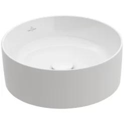 Villeroy & Boch Collaro Aufsatzwaschtisch 40 Cm Rund Ohne Überlauf, Ohne Hahnloch