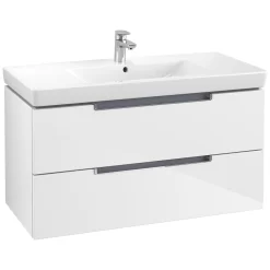 Villeroy & Boch Subway 2.0 Waschtisch-Kombination 100 Cm Mit 2 Auszügen Und Spiegelschrank My View 14