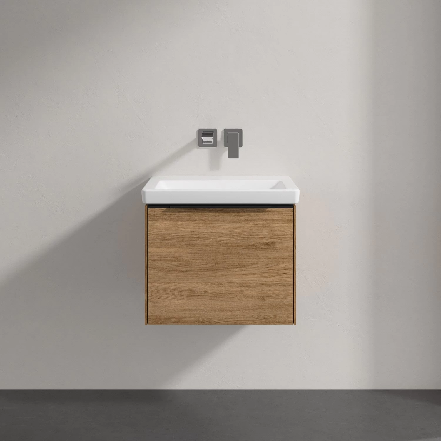 Villeroy & Boch Subway 3.0 Badmöbel-Set 55 Cm, Griff Volcano Black, 1 Auszug 2 Villeroy & Boch Subway 3.0 Badmöbel-Set 55 Cm, Griff Volcano Black, 1 Auszug – Bild 2