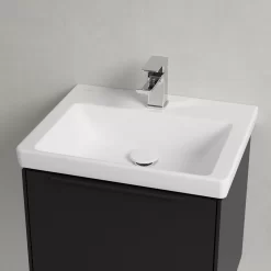 Villeroy & Boch Subway 3.0 Badmöbel-Set 50 Cm, Griff Volcano Black, 1 Auszug