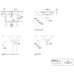 Villeroy & Boch Subway 3.0 Badmöbel-Set 60 Cm, 1 Auszug -Badmöbel Verkauf villeroy boch alle kollektionen subway 3 10415591