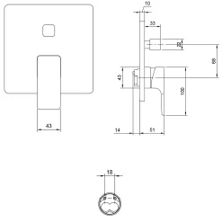 Villeroy & Boch Subway 3.0 Unterputz-Einhebel-Armatur Mit Umsteller