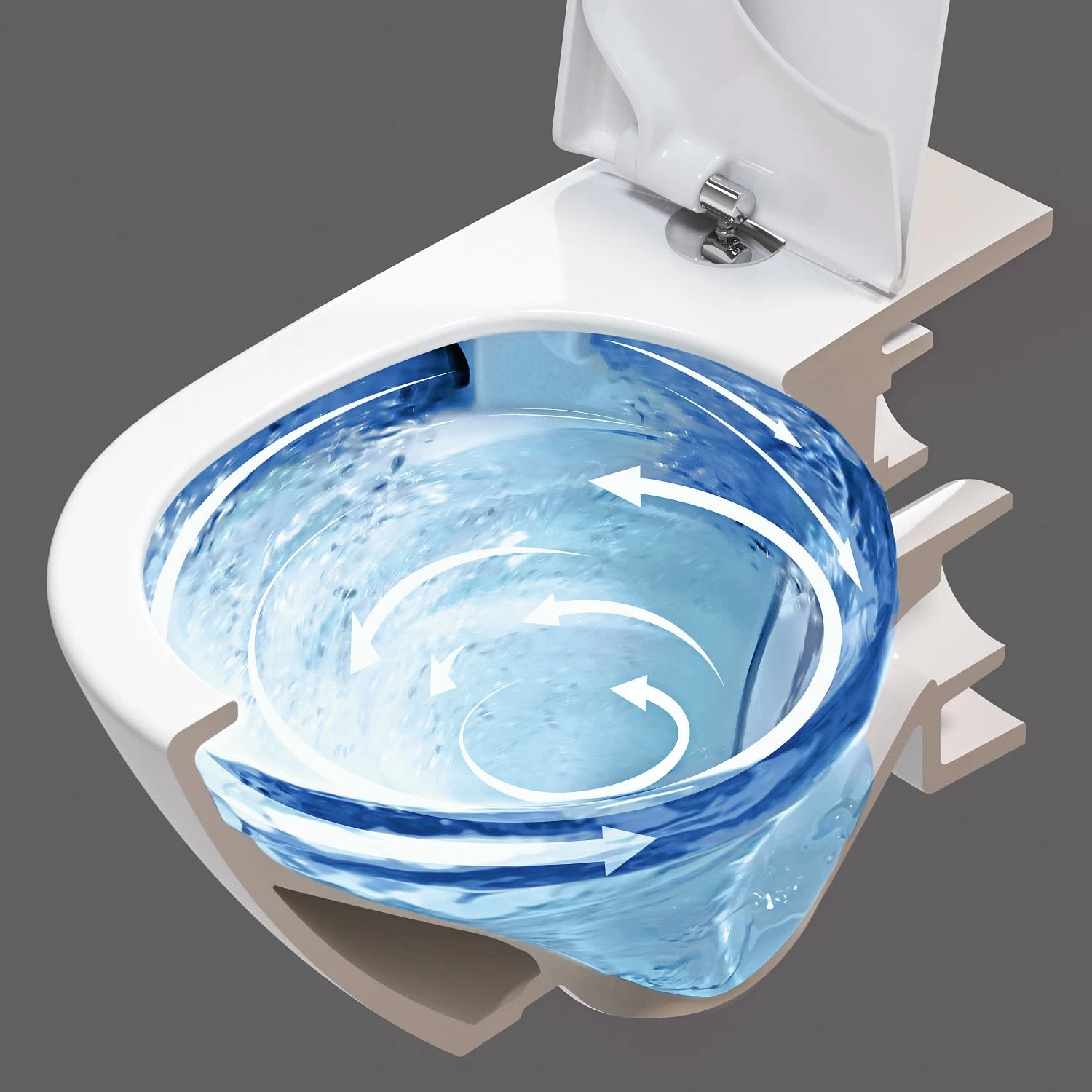 Villeroy & Boch Subway 3.0 Tiefspül-WC Spülrandlos, Wandhängend, Mit TwistFlush 8 Villeroy & Boch Subway 3.0 Tiefspül-WC Spülrandlos, Wandhängend, Mit TwistFlush – Bild 8