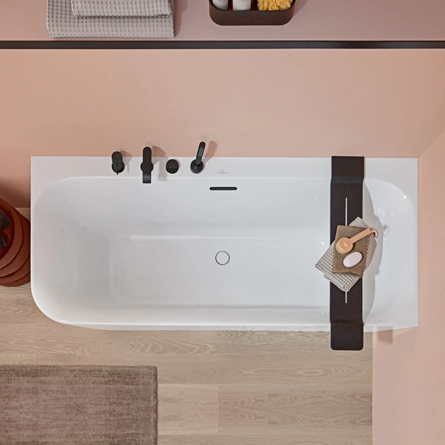 Villeroy & Boch Loop & Friends SQUARE Duo Vorwand-Badewanne, 180 X 80 Cm Für Eckeinbau Rechts 2 Villeroy & Boch Loop & Friends SQUARE Duo Vorwand-Badewanne, 180 X 80 Cm Für Eckeinbau Rechts – Bild 2