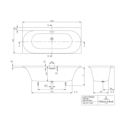 Villeroy & Boch Loop & Friends Oval Duo Rechteckwanne 170 X 75 Cm -Badmöbel Verkauf villeroy boch badewannen rechteck loop friends 6122533