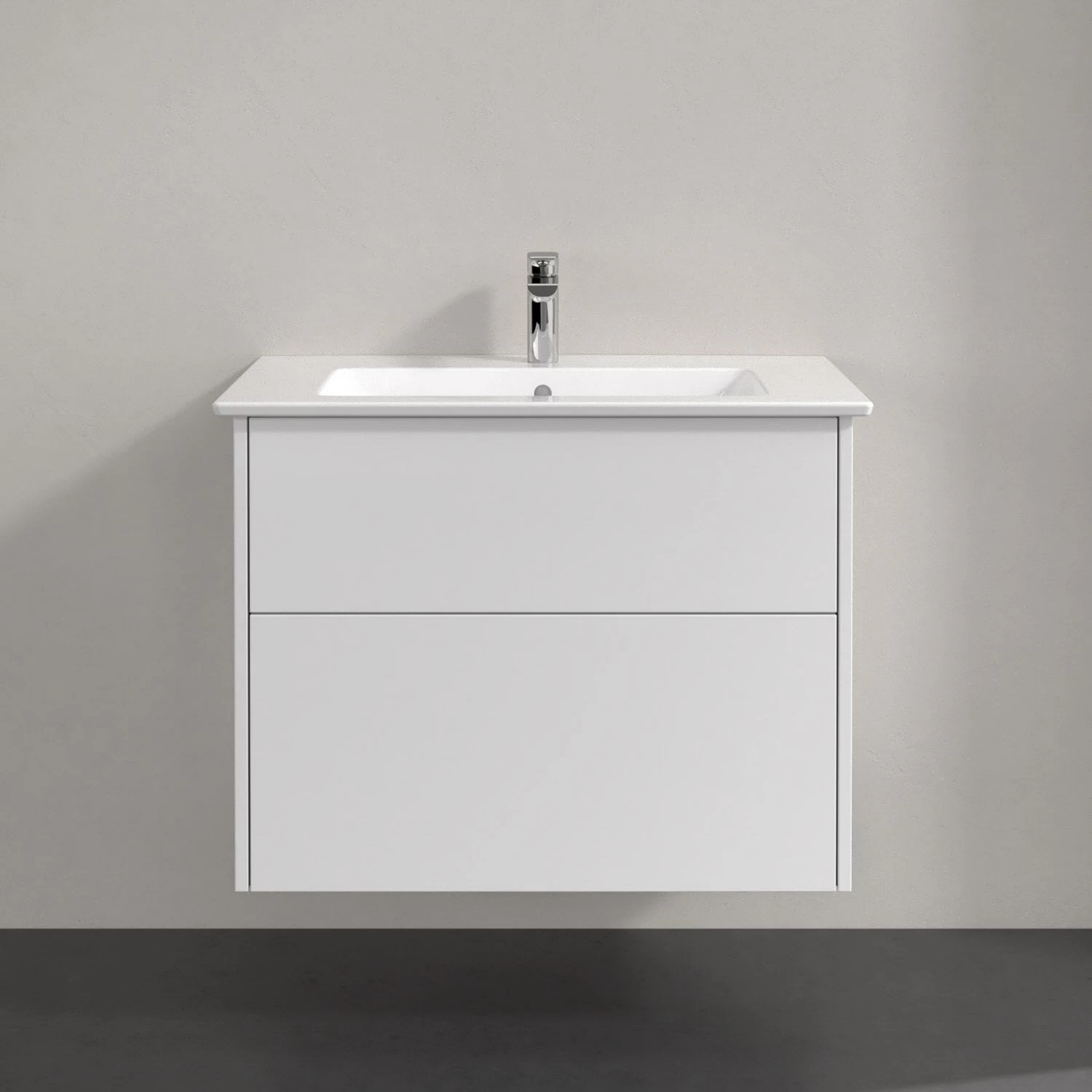 Villeroy & Boch Finero Waschtischunterschrank 80 Cm Mit Waschtisch, 2 Auszüge 1 Villeroy & Boch Finero Waschtischunterschrank 80 Cm Mit Waschtisch, 2 Auszüge