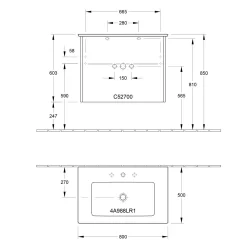 Villeroy & Boch Finero Waschtischunterschrank 80 Cm Mit Waschtisch, 2 Auszüge 11 Villeroy & Boch Finero Waschtischunterschrank 80 Cm Mit Waschtisch, 2 Auszüge -Badmöbel Verkauf villeroy boch badmoebel finero waschtischunterschrank mit 6155287