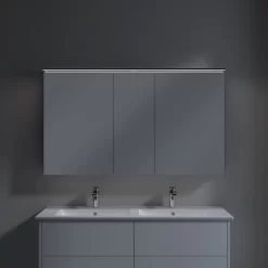 Villeroy & Boch Finero Waschtischunterschrank 130 Cm Mit Doppelwaschtisch Und Spiegelschrank, 4 Auszüge -Badmöbel Verkauf villeroy boch badmoebel finero waschtischunterschrank mit 6156103